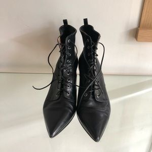 Gianvito Rossi lace up boots black 39